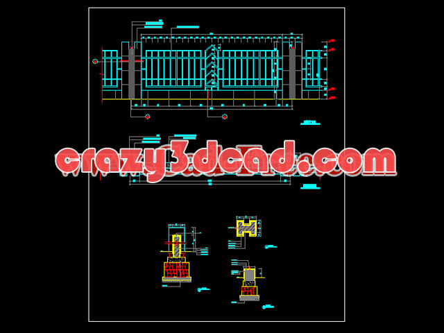 Dark Iron Railings Cad Details